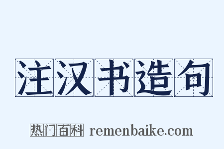 注汉书造句是什么意思的图片